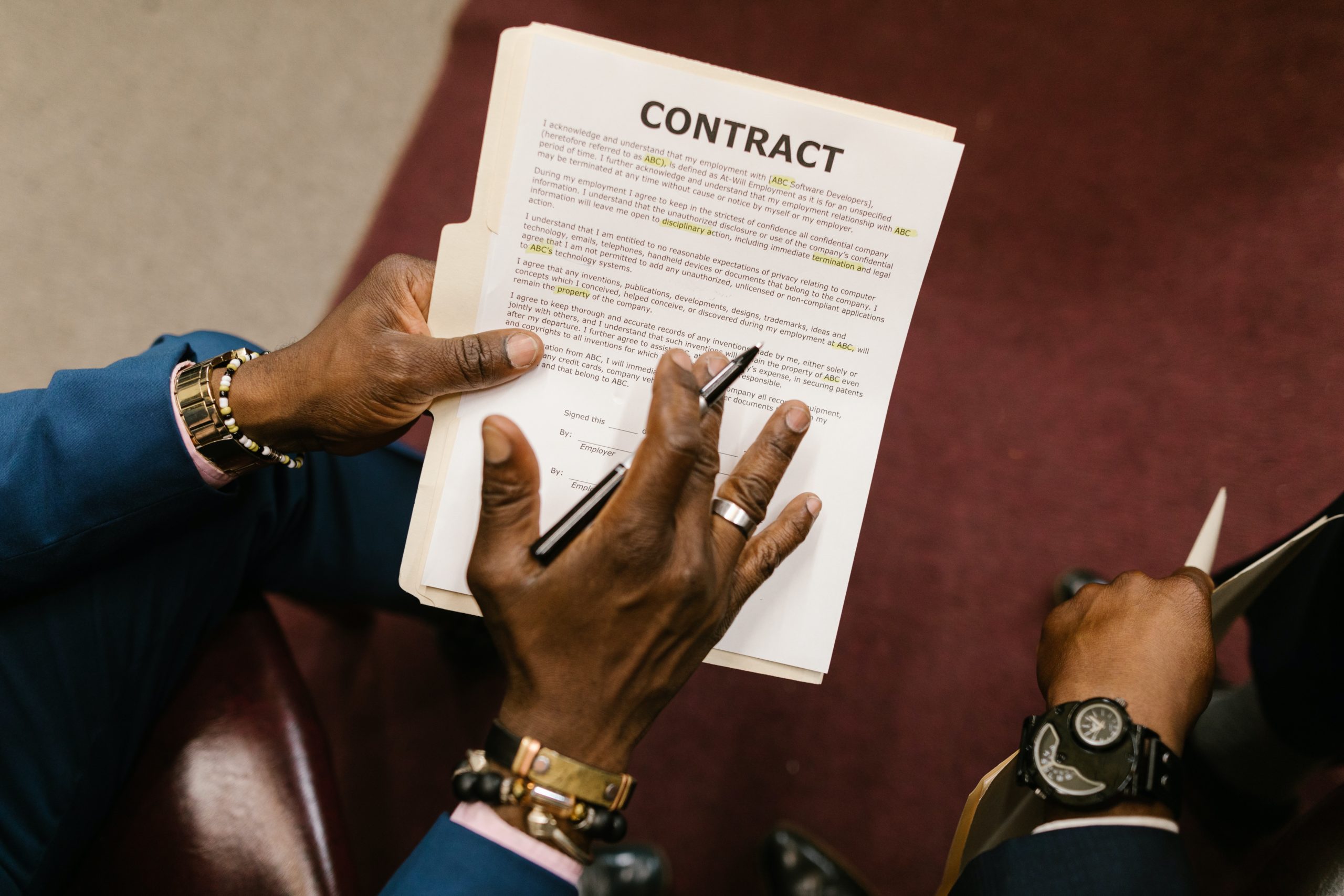 Contract and hands