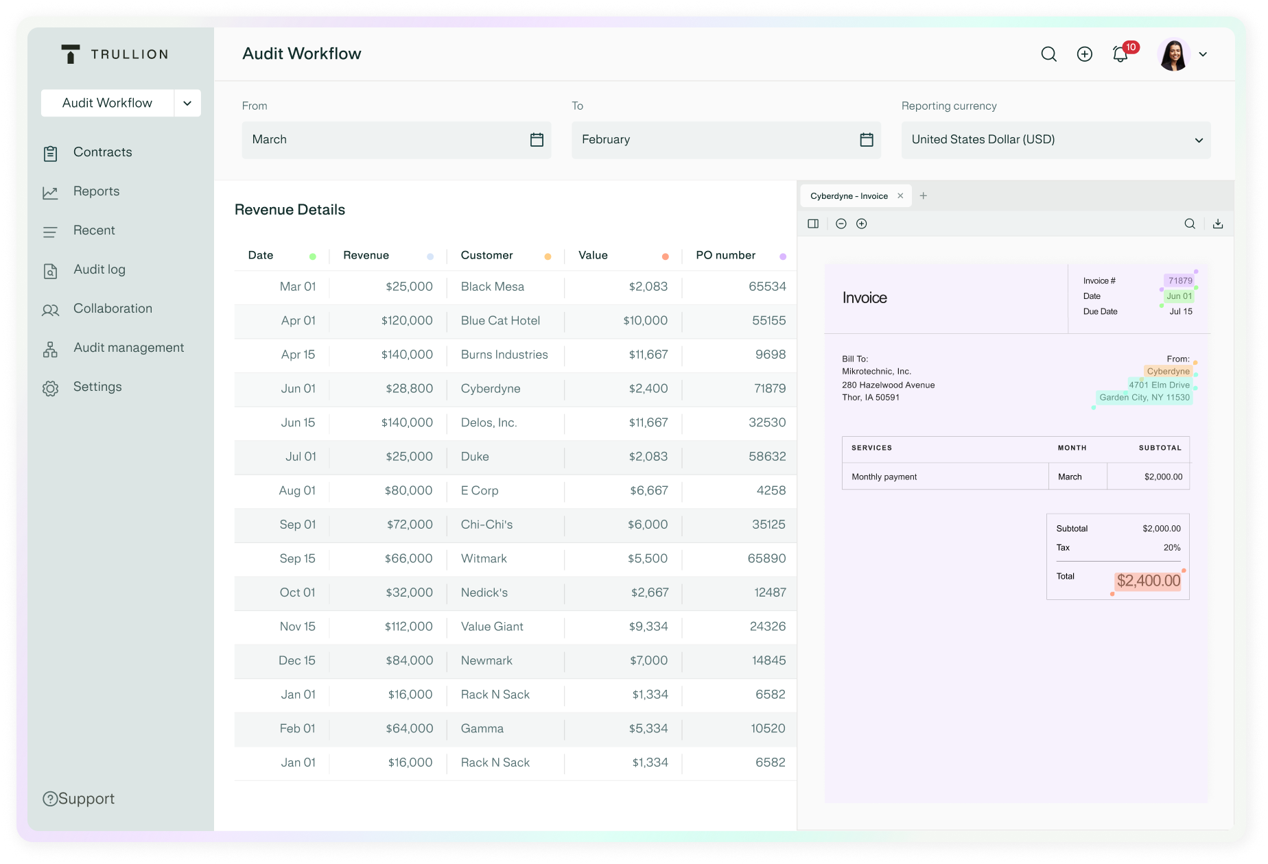 Trullion Product - Data Match