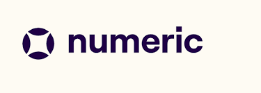 Numeric logo with circular geometric icon and text