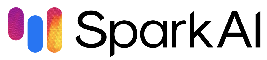 Spark AI logo with three vertical gradient bars