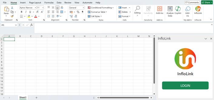inflo-infolink-excel-login-panel