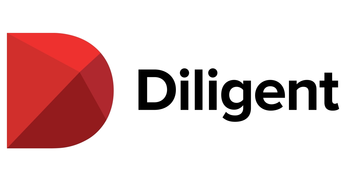 Diligent red and black corporate platform logo