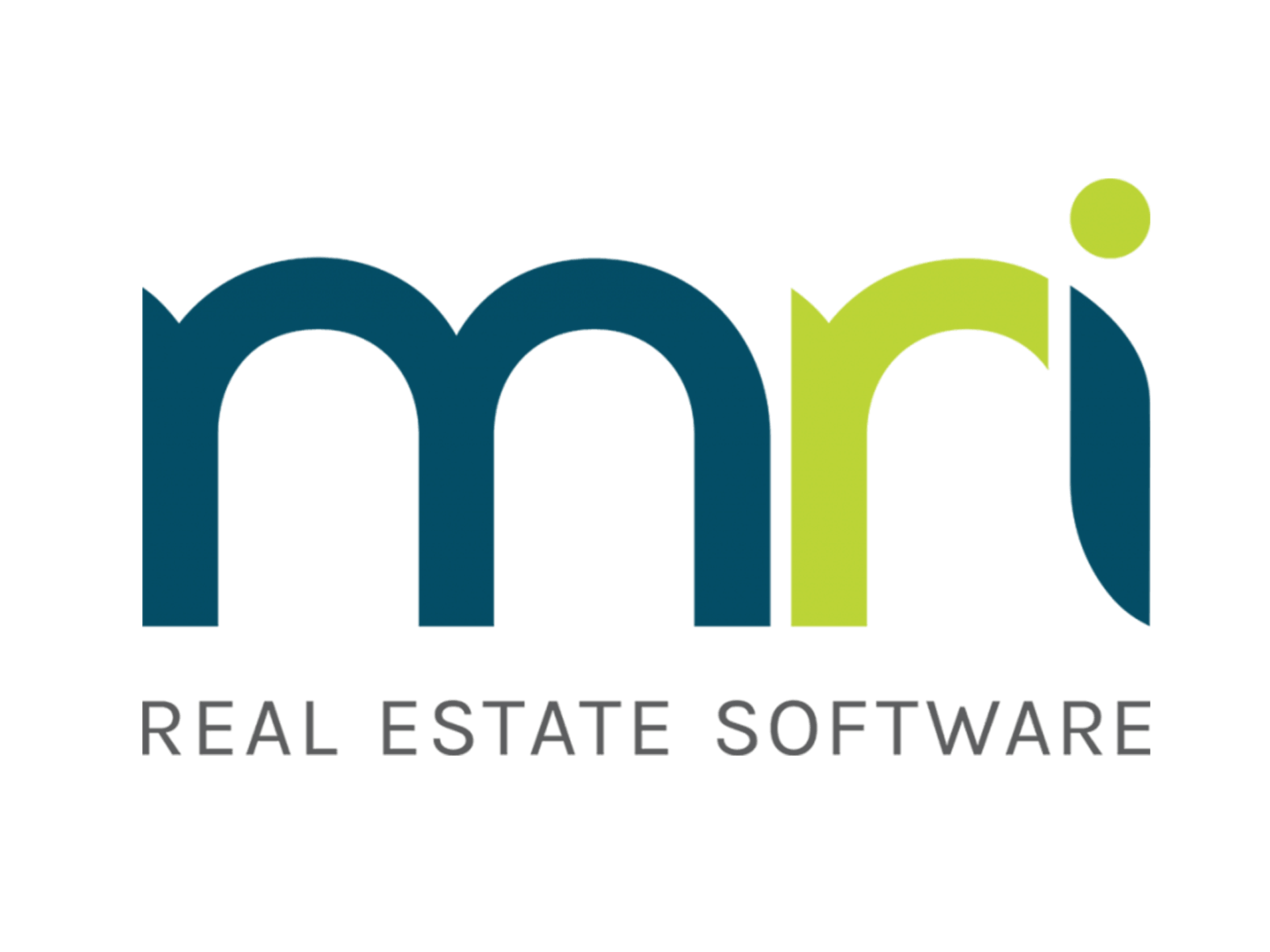 MRI Real Estate Software logo in blue and green