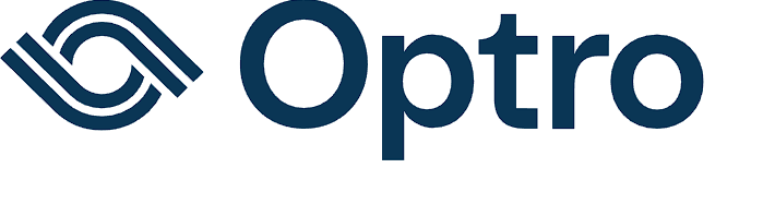 Optro connected risk platform blue company logo